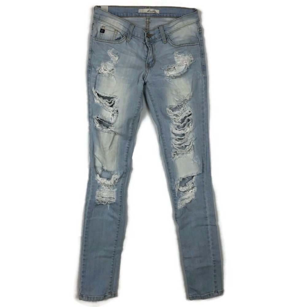 Kan Can Distressed Skinny Jeans